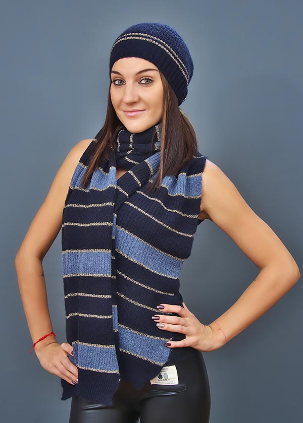 Женская шапка арт. CF3092 + шарф арт. SC3091