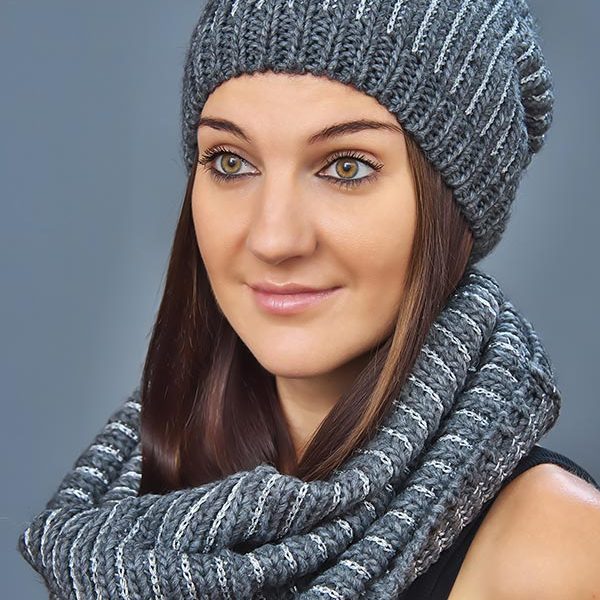Женская шапка арт. CF2998 + шарф арт. SC3088